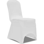 Fundas blancas de tela para silla vidaXL 