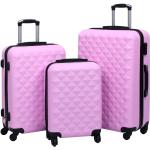 Set de maletas rosas con ruedas vidaXL 