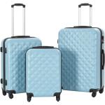 Set de maletas azules con ruedas vidaXL 