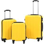 Set de maletas amarillas con ruedas vidaXL 