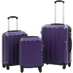 Set de maletas lila con ruedas vidaXL 