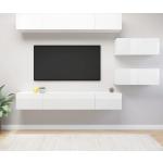 Muebles blancos de madera de salón modernos vidaXL 