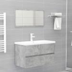 Armarios grises de madera de baño modernos vidaXL 