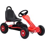 vidaXL Kart de pedales con neumáticos rojo