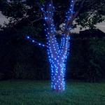 Lámparas LED azules vidaXL 