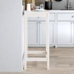 Mesas blancas de pino de cocina  rústico vidaXL 