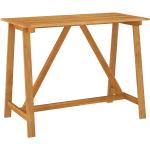 Mesas altas marrones de madera maciza vidaXL 