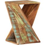 Mesas auxiliares multicolor de madera maciza rústico vidaXL 