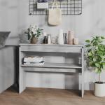 Mesas auxiliares grises de madera minimalista vidaXL de contrachapado 