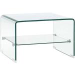 Mesas transparentes de vidrio de centro  modernas vidaXL 