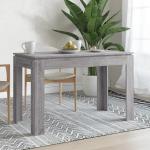 Mesas grises de madera de cocina  minimalista vidaXL de contrachapado 
