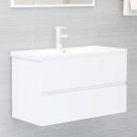 Armarios blancos de madera de baño modernos vidaXL 