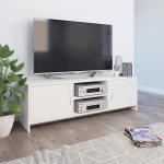 vidaXL Mueble de TV aglomerado blanco 120x30x37,5 cm