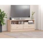 vidaXL Mueble de TV con cajones ALTA madera maciza pino 100x35x41 cm