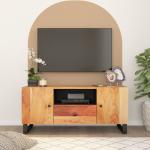 vidaXL Mueble de TV madera acacia y madera contrachapada 105x33,5x46cm
