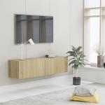 vidaXL Mueble para TV aglomerado color roble Sonoma 120x30x30 cm