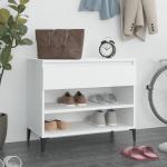 Mueble zapatero,Armario para zapatos madera contrachapada blanco 100x35x45  cm vidaXL