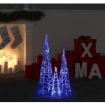 Decoración azul de acrílico árbol de navidad vidaXL 