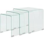 Mesas transparentes de vidrio de centro  contemporáneo vidaXL 