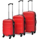 Set de maletas rojas con mango telescópico vidaXL 