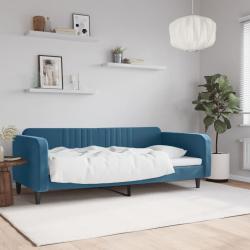 vidaXL Sofá cama terciopelo azul 90x200 cm