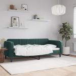 Sofás cama verdes de terciopelo modernos acolchados vidaXL 