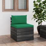 Muebles verdes de pino de jardín con cojín modernos acolchados vidaXL 