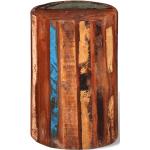 Taburetes plegables marrones de madera maciza vintage vidaXL de materiales sostenibles 