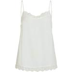 Camisetas blancas de viscosa con encaje  sin mangas de encaje Vila talla XL para mujer 