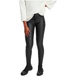 Vila Clothes Vicommit RW New Coated-Noos, Pantalones Mujer, Negro (Black), 40 (Talla del Fabricante: Large)