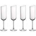 Copas transparentes de vidrio de champagne rebajadas aptas para lavavajillas Villeroy & Boch NewMoon en pack de 4 piezas 