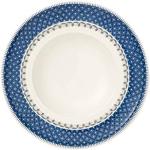 Platos azules de porcelana de porcelana aptos para lavavajillas Villeroy & Boch 25 cm de diámetro 