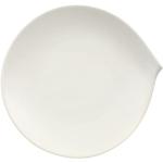 Platos blancos de porcelana de porcelana aptos para lavavajillas modernos Villeroy & Boch Flow 27 cm de diámetro 