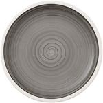 Vajillas grises de porcelana rebajadas aptas para lavavajillas Villeroy & Boch 22 cm de diámetro 