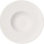 Platos blancos de porcelana de pasta aptos para lavavajillas Villeroy & Boch Manufacture Rock 29 cm de diámetro 