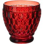 Vasos rojos de vidrio de chupito aptos para lavavajillas rústico Villeroy & Boch 