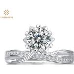 Diamantes blancos de metal personalizados de carácter romántico 25 para mujer 