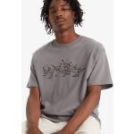 Camisetas estampada grises de algodón vintage de punto LEVI´S talla M para hombre 
