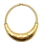 Vintage Givenchy Modernist Gold Torque Collar 1980s