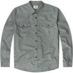 Camisas grises rebajadas vintage Vintage Industries talla S para hombre 