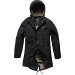 Abrigos negros con capucha  rebajados vintage Vintage Industries talla XL para mujer 