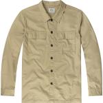 Camisas marrones de algodón rebajadas vintage Vintage Industries talla L para hombre 