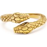 Anillos dorados de oro de Oro vintage serpiente 8 para hombre 
