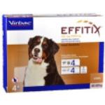 Virbac Effitix Très Grand Chien Insecticida para Perros de 40 a 60kg spot on Pipetas caja de 4 unidades