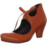 Zapatos naranja de cuero de tacón VIRUS MODA talla 39 para mujer 