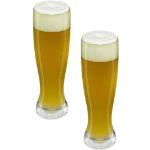 Copas transparentes de plástico de cerveza de 500 ml anti roturas Viva Haushaltswaren en pack de 2 piezas 