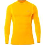Camisetas amarillas de piel de cuello alto rebajadas tallas grandes manga larga con cuello alto talla XXL para hombre 