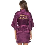 Batas lila de seda de seda  rebajadas tallas grandes talla XXL para mujer 