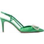Zapatos verdes de cuero de tacón con tacón más de 9cm con logo Valentino Garavani talla 39 para mujer 