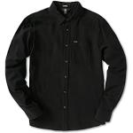 Camisetas deportivas negras manga larga con logo Volcom talla L para hombre 